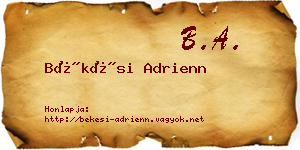 Békési Adrienn névjegykártya