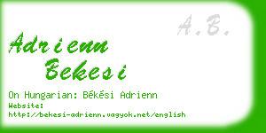adrienn bekesi business card