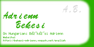 adrienn bekesi business card